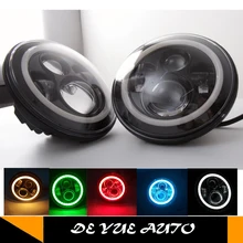 Хорошая новость! Большая Акция без стоимости доставки 7 дюймов светодиодный рабочий свет 75 Вт с точечным прожектором круглый светодиодный фонарь для jeep truck 4x4