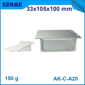 

hot sales electronics aluminium extruded housing (10 pieces) powder coating switch case 33x105x100mm