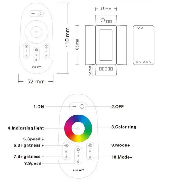 15 м 20 м RGB RGBW водонепроницаемая светодиодная лента IP68 5050 2835 лента 12 в 10 м+ Радиочастотный пульт дистанционного управления+ адаптер питания комплект