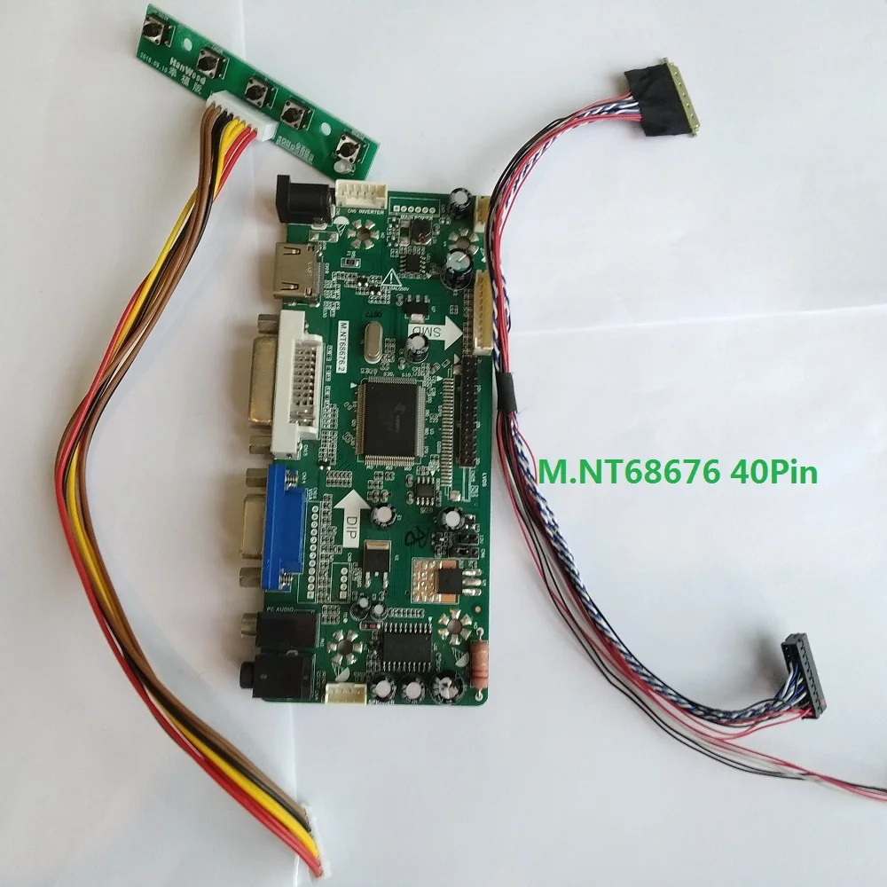 

Kit For HB140WX1-100 BOE Display DVI Audio Panel Screen Controller board DIY 2019 Driver VGA HDMI 14" 1366X768 LCD LED