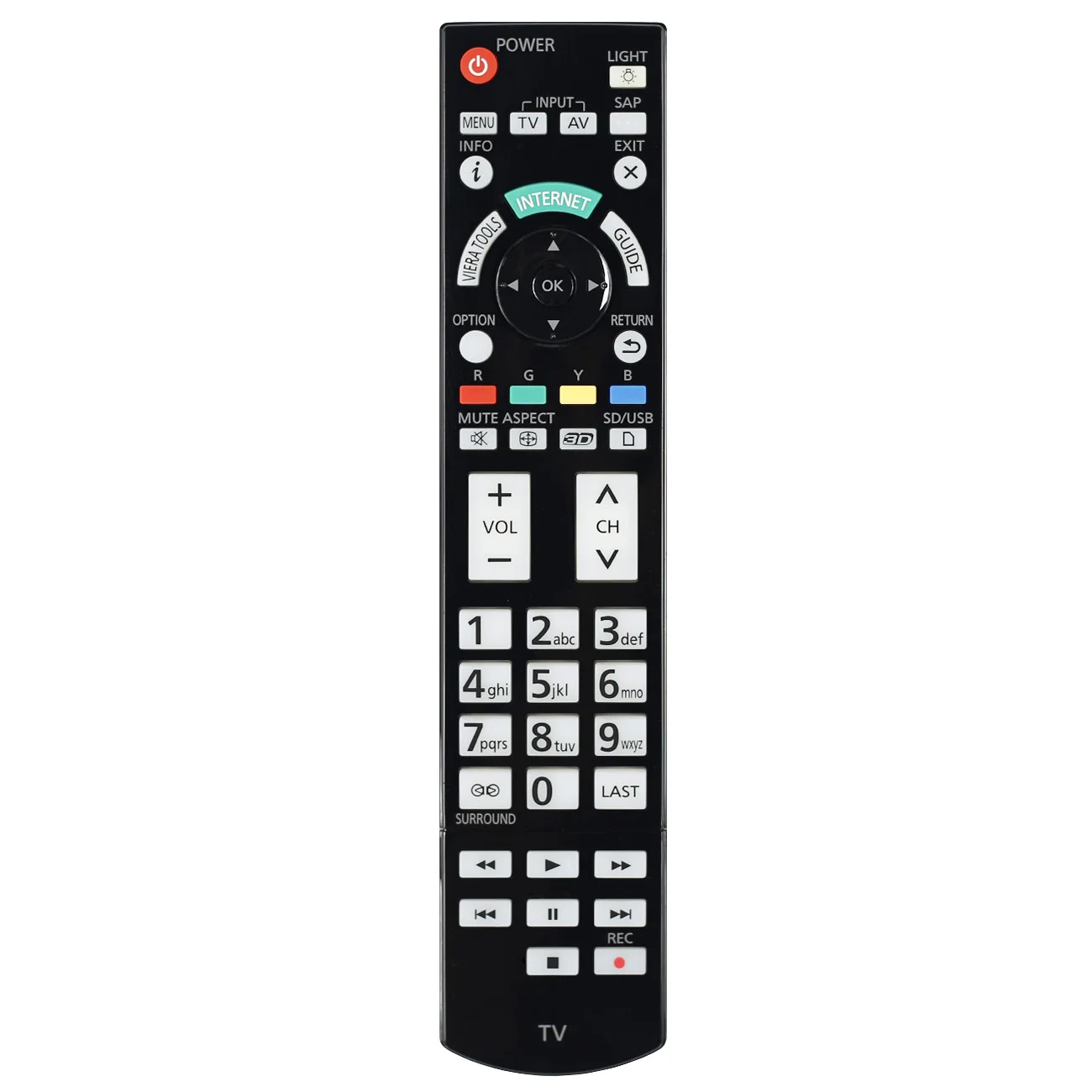 

New remote control suitable for panasonic LCD LED TV N2QAYB000707 controller