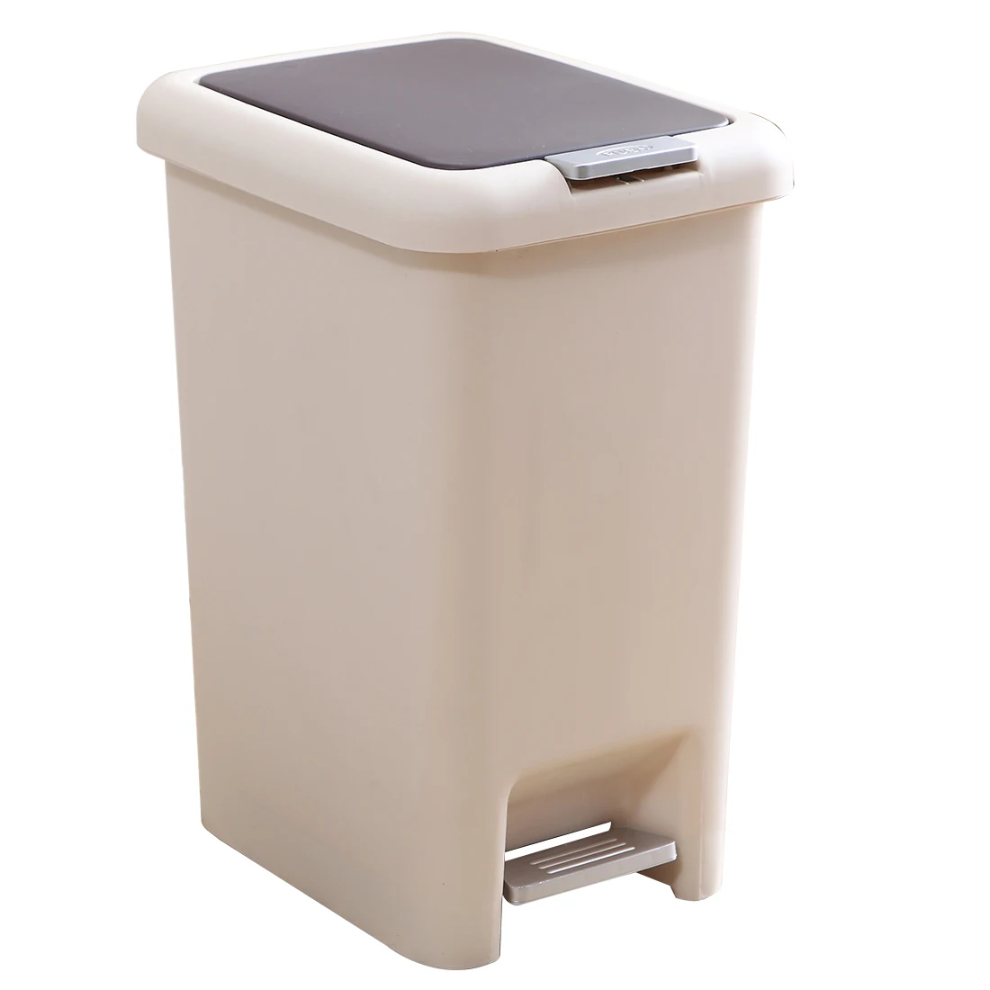 HIPSTEEN мусорный бак 8л/10л нажимная крышка кухонный мусорный бак Гостиная Туалет мусорная корзина офисная бумажная корзина Бытовая педаль - Цвет: Beige