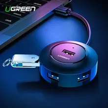 Ugreen usb-хаб 4 Порты и разъёмы USB 2,0 переключатель делителя с порт зарядки Micro USB Micro B мощность и разъёмы для Ноутбук Apple MacBook Планшетные ПК Аксессуары OTG концентратор USB