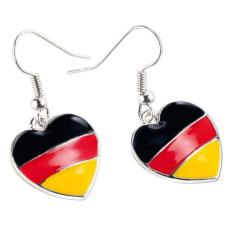 

St. Leonhard Merchandise: Heart shaped earrings "Germany" (Earrings Germany)