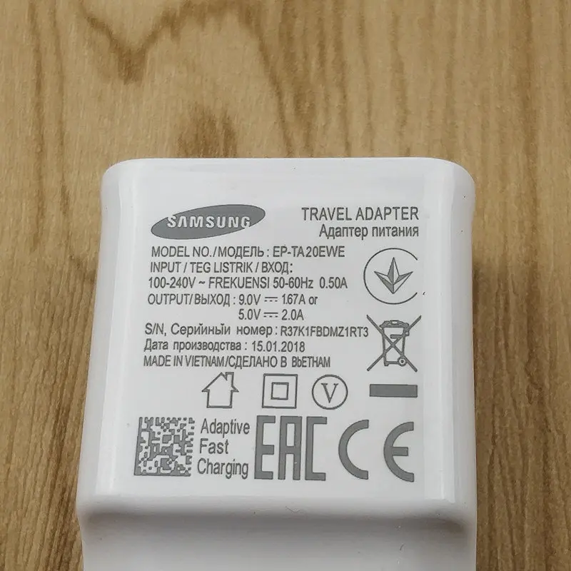 original EU Samsung Fast Charger white Charge Cable For Galsxy s9 S8 S7 Edge S6 s3 s4 a6 a8 j3 j5 j7 plus Note 4 5 6 8 9