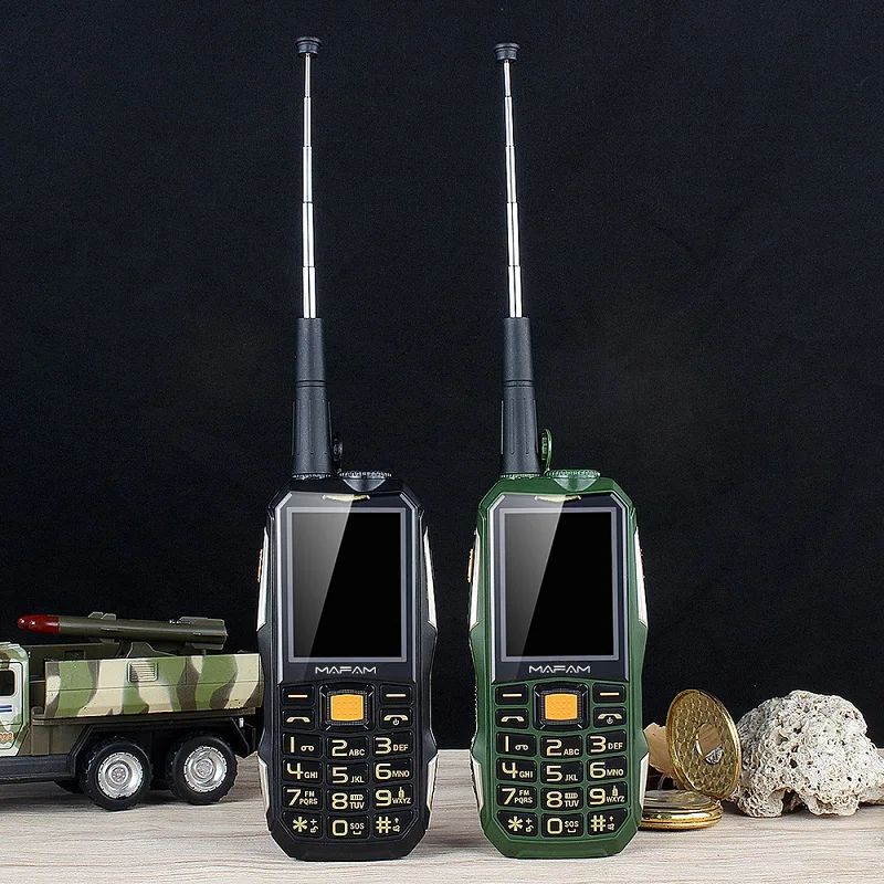 Dual SIM UHF Walkie Talkie Wireless Free PTT External FM Power Bank Facebook Rugged Big Sound 3D Speaker Cell Phone P156