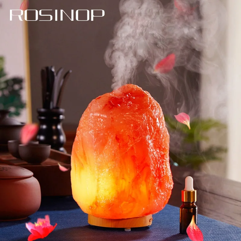 

Rosinop Gadget Imitated Stone USB LED Light Colors Night Light 100ml Aroma Essential Oil Diffuser Home Ultrasonic Air Humidifier