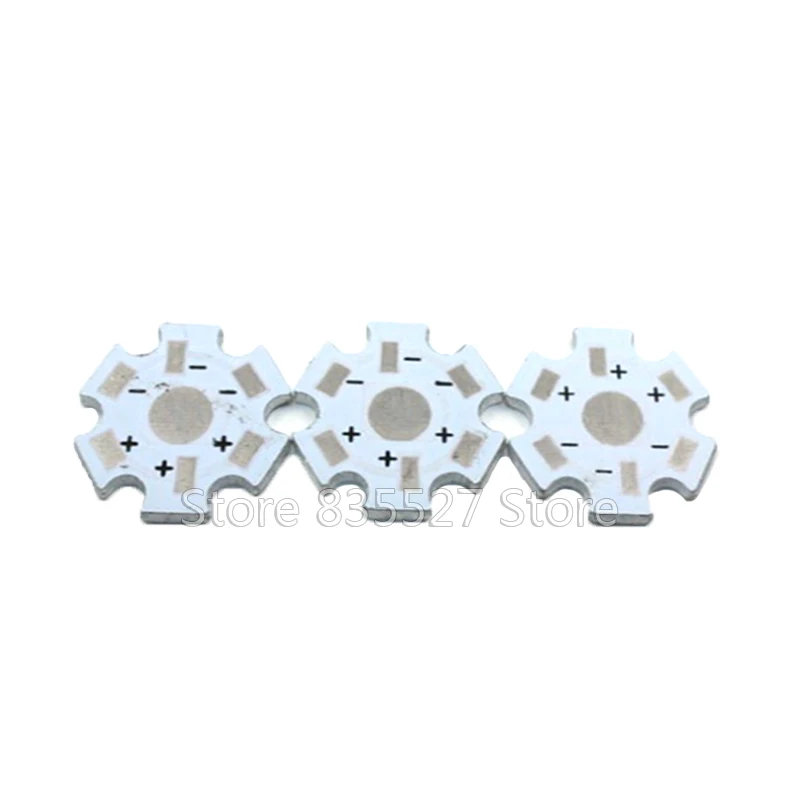 

20PCS/LOT High Power 1w / 3w / 5w Watt LED Heat Sink Aluminum Base Plate 20 mm LED board KIT for DIY high quality star heatsink