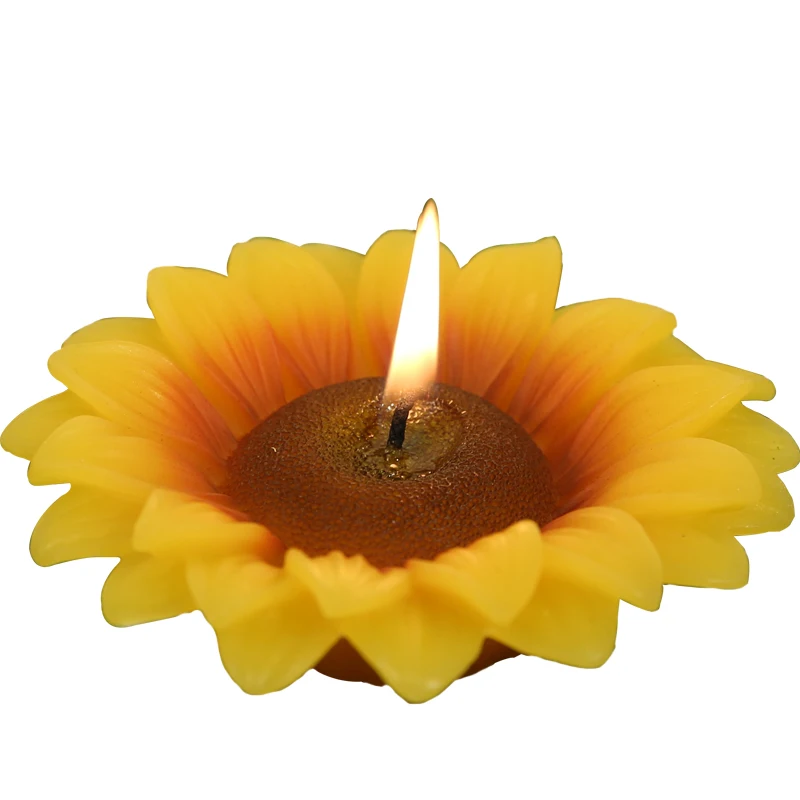 Creative Scented Candle Sunflower Lucky Flower Birthday Cake Candle