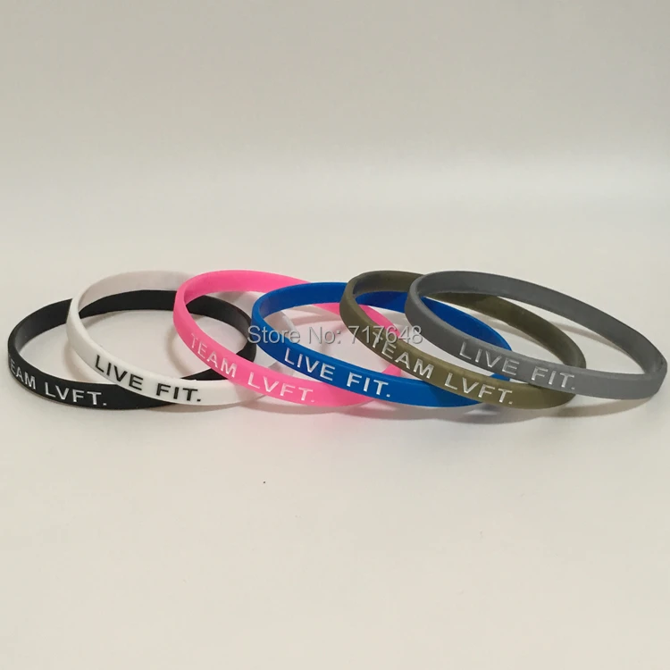 

1pc TEAM LVFT. LIVE FIT. wristband silicone bracelets free shipping