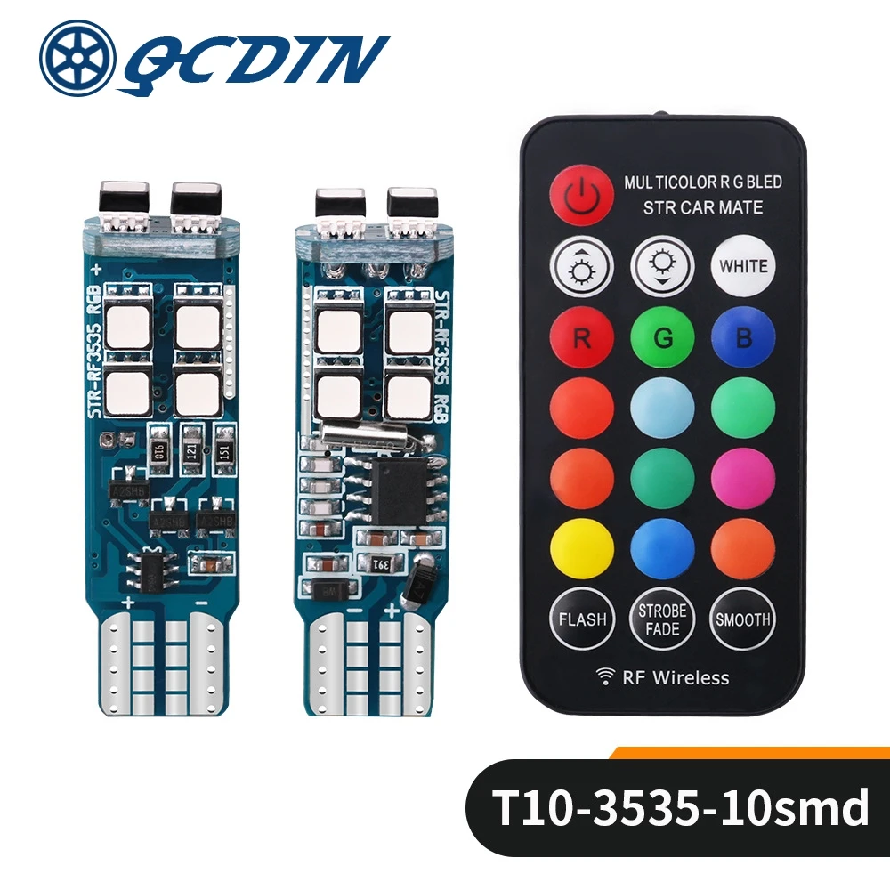 led canbus rgb t10 lights