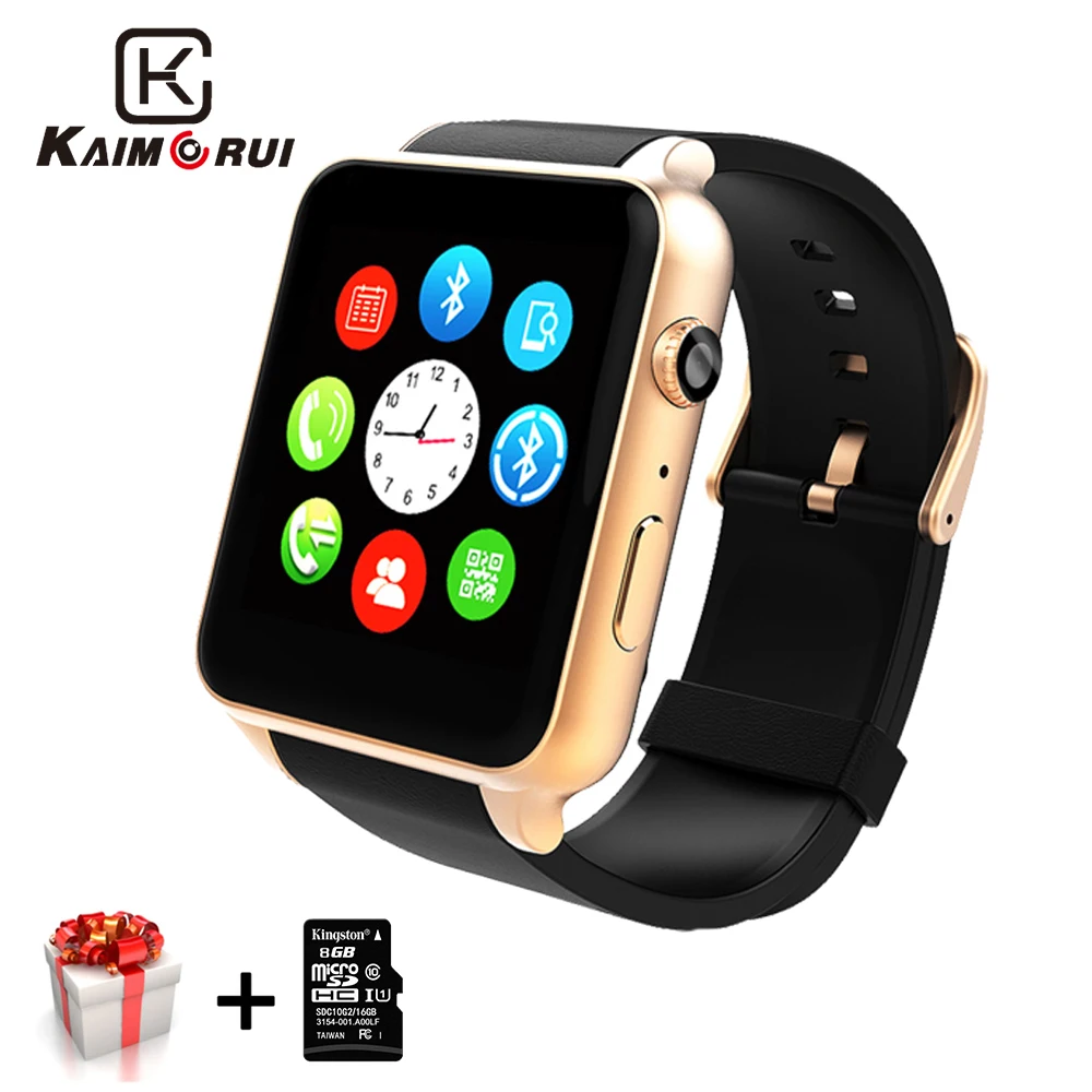 

Kaimorui Smart Watch Heart Rate Tracker Bluetooth Smartwatch Support SIM TF Card Smart Watch Men for Android IOS Watch Phone