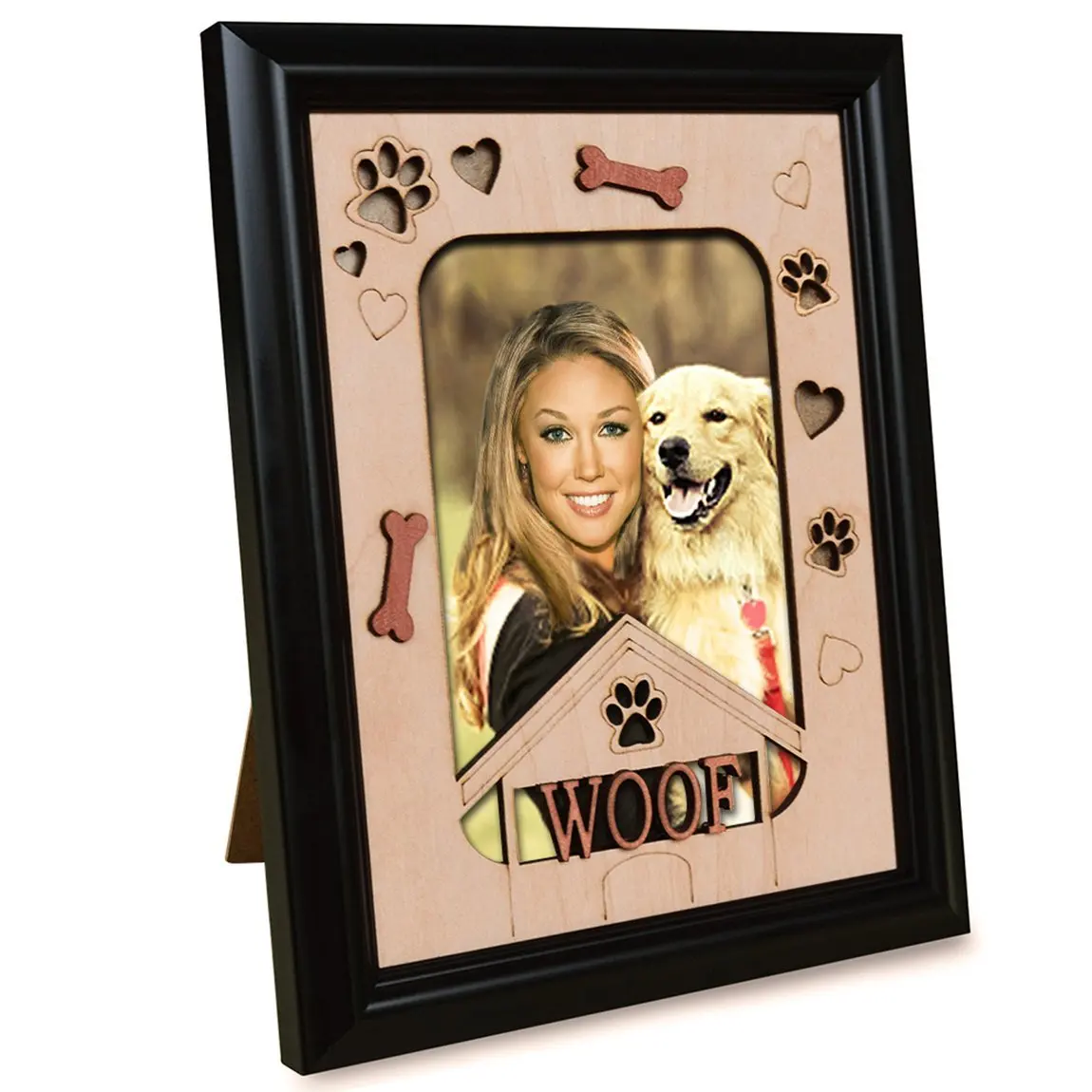 Giftgarden Pet фоторамки Мемориал собака WOOF тематические 4x6 настенный и настольный