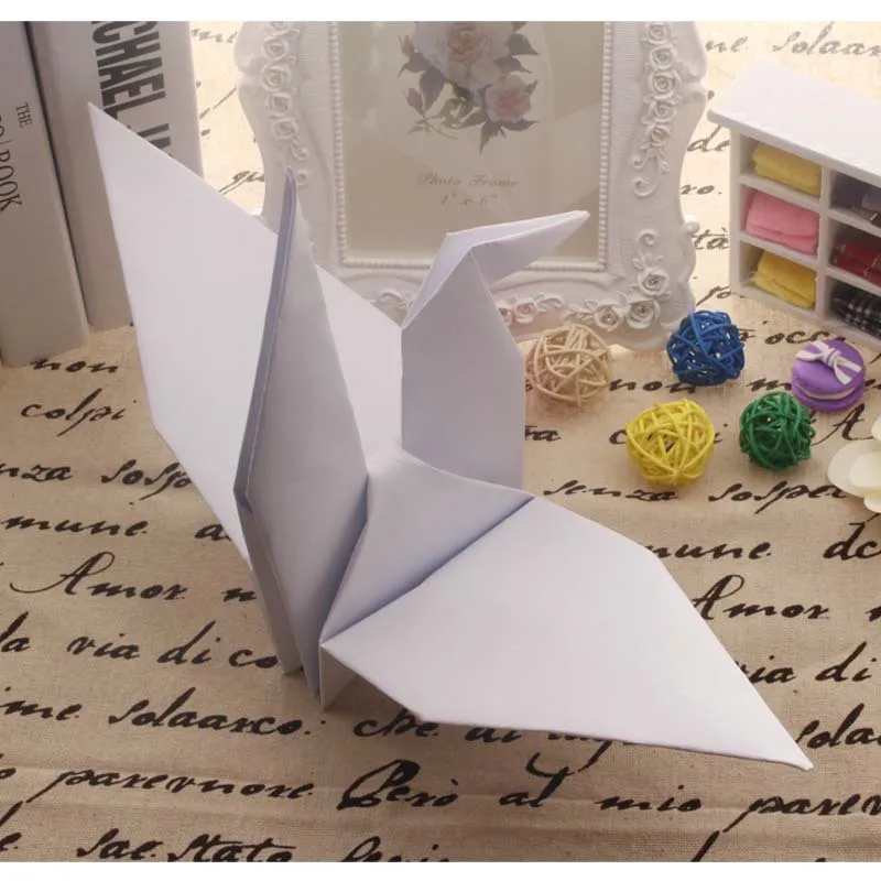 Бумажный кран ручной работы 50 штук украшение для дня рождения свадьбы оригами