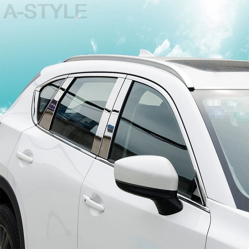 Для Mazda CX 5 CX5 2017 2019 качественные полоски из нержавеющей стали для отделки окна