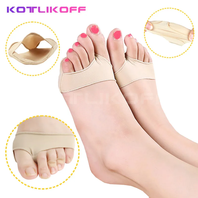 

Stretch Nylon Great Toe Cyst Soft Fabric Foot Insoles Pads, Hallux Valgus Guard Cushion Bunion Toe Separator Orthopedic insoles
