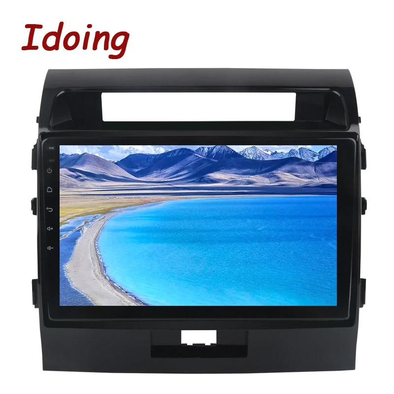 Discount Idoing 10.2"4G+64G Octa Core 1Din Car Radio Android8.1 Multimedia Player Fit Toyota Land Cruiser LC200 2008-2013 GPS Navigation 3