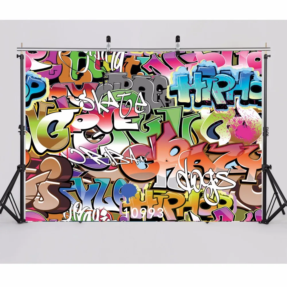 

SHENGYONGBAO Vinyl Digital Printed Backdrops for Photography Graffiti theme Photo Studio Background 10993