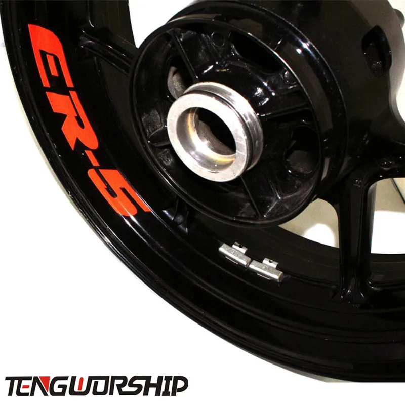 

Teng Worship 8 X CUSTOM INNER RIM DECALS WHEEL Reflective STICKERS STRIPES for KAWASAKI ER 5 ER5 ER-5