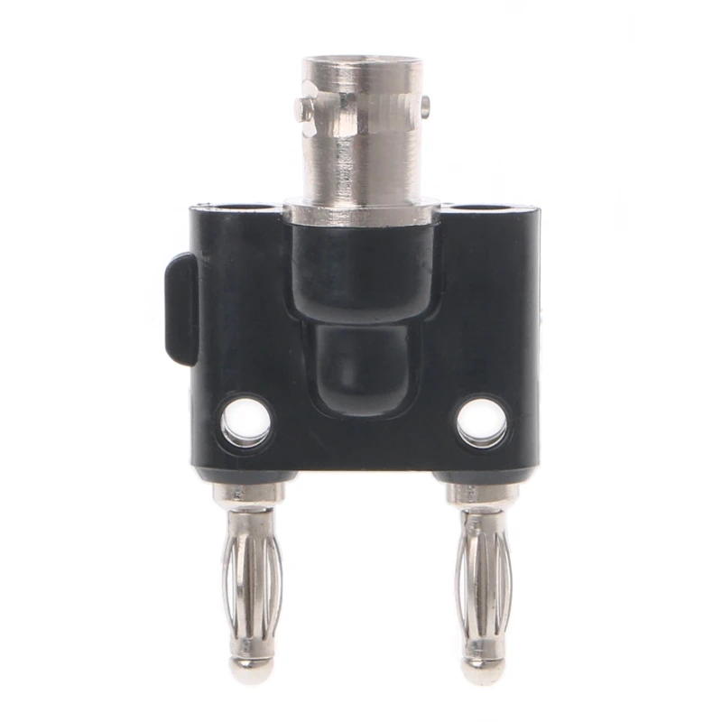 

BNC Female Jack To Dual Stacking Banana Male Plug RF Connector Adapter