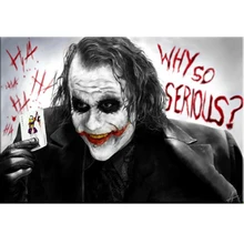 Пользовательские фото, 5D DIY Алмазная вышивка Бэтмен фильм Джокер Полный Алмазная Картина Вышивка крестом горный хрусталь мозаика дома JS465