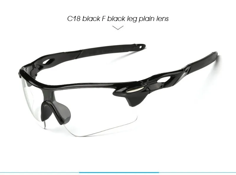 C18 black F black leg plain lens