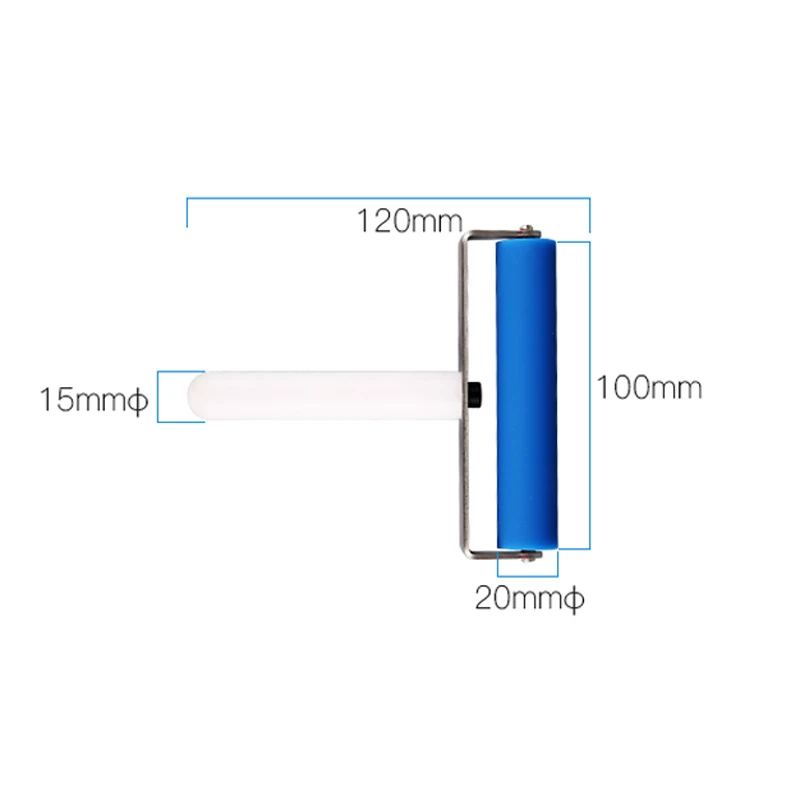 1 шт. 10 см синий Универсальный силиконовый ролик мягкие резиновые инструменты для ремонта мобильного телефона пленка для экрана ноутбука наклеивание ЖК ОСА