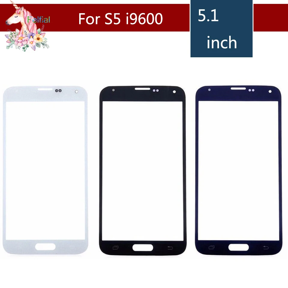 10 шт./лот для Samsung Galaxy S5 i9600 G900F G900H G900A G900 mini G800F G800H G800 передняя внешняя стеклянная