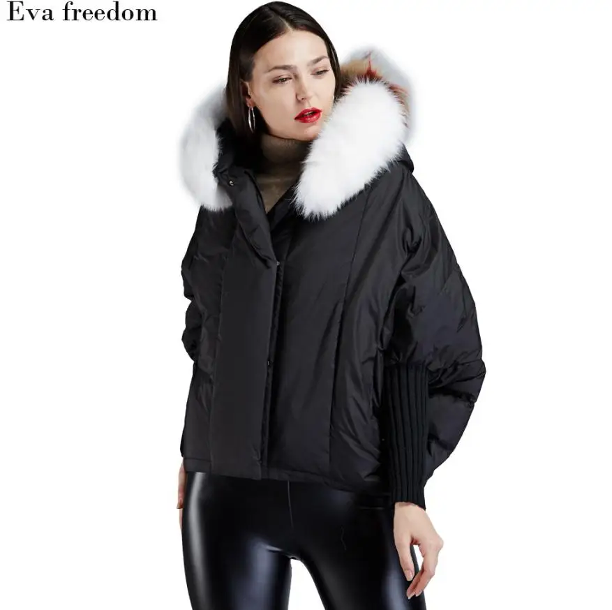 PROD 32892167755 90% duck down coat 2020 fashion brand bat sleeve down
jacket female winter luxury big fox fur collar thicker warm down coat
wq38