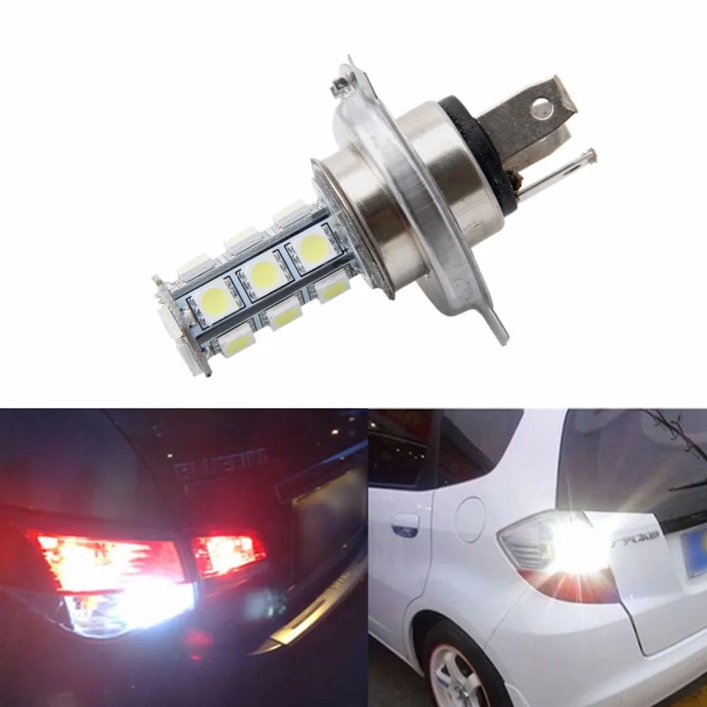 

7000K 12V White RV Camper Headlight H4 5050 18-LED Light Bulbs Backup Reverse Car Light Source