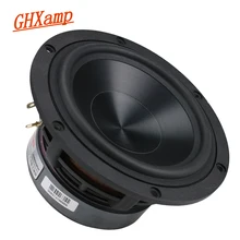 GHXAMP 5,25 дюймовый басовый динамик 60 ВАТТ Woofer блок Hi-Fi Алюминий Керамика черных масок Diamond литой Booksheft дома Театр 55 Гц-3,2 кГц 4OHM
