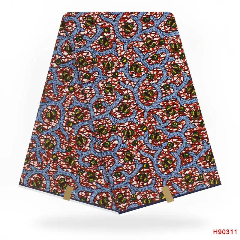 

Free Shipping 2019 Ankara hot Wax Hollandais African Real Dutch Wax Veritable Wax Hollandais For Women Dress 6yards ! L31215