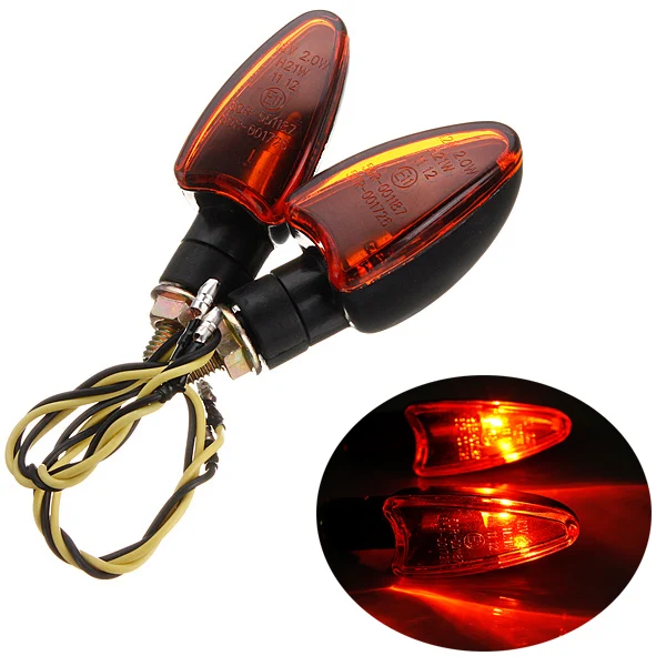 

Universal Motorcycle Turn Signal Indicator Light Lamp Amber Bulb Blinker