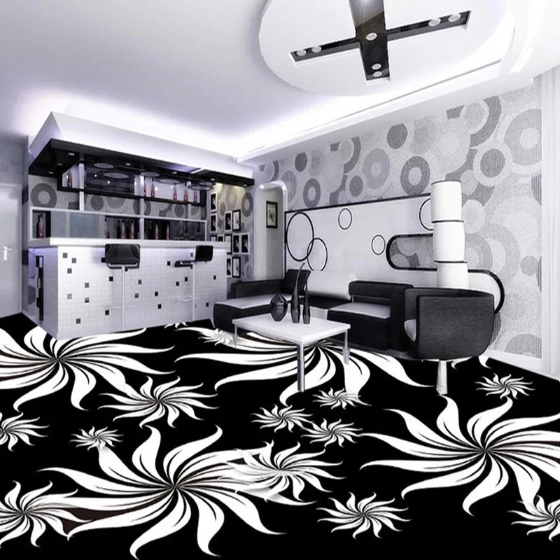 Online get cheap noir motif de papier peint aliexpress.com ... Papier peint blanc motif noir