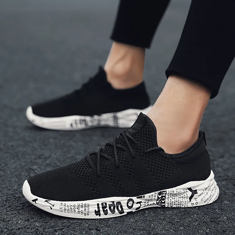 

Fly weave men's breathable mesh sneakers fashion casual men's shoes