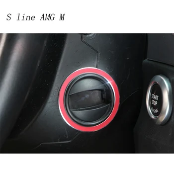 

Car styling keyhole decorative frame trim stainless steel Interior Covers stickers strip For BMW 5 series E60 auto Accessories