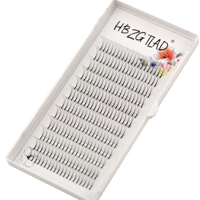 

HBZGTLAD Lashes Premade Russian Volume Fans 3D Mink Eyelashes long Stem Lash Pre made Eyelash Extensions Supplies