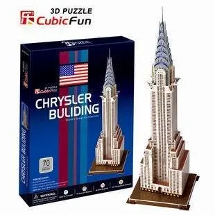 

Candice guo! 3D puzzle toy CubicFun paper model jigsaw game US Chrysler building