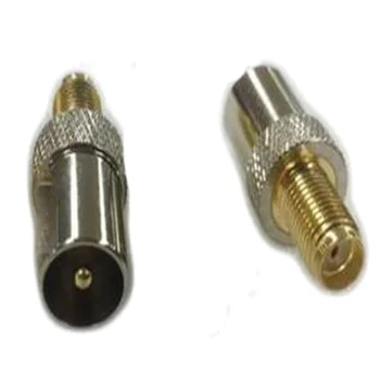 

50pcs Connector IEC PAL DVB-T TV Male Plug to SMA female Jack RF Coax Cable Adapter