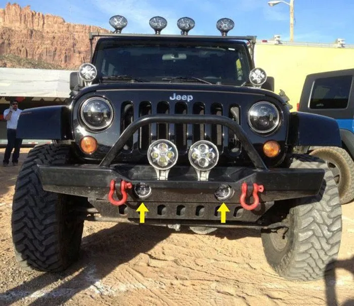 1 Set 4inch 30W Front Bumper Led Fog Light For Jeep Wrangler JK 07 15