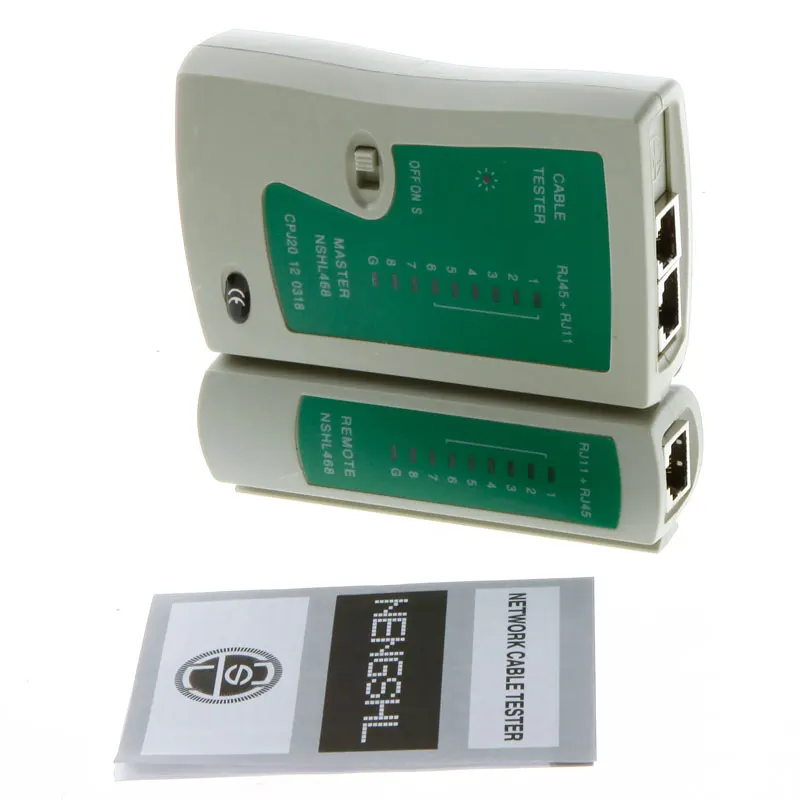 network repair kit Professional Network Cable Tester RJ45 RJ11 RJ12 CAT5 UTP LAN Cable Tester Networking Tool Wholesale Retail lan wire tracer