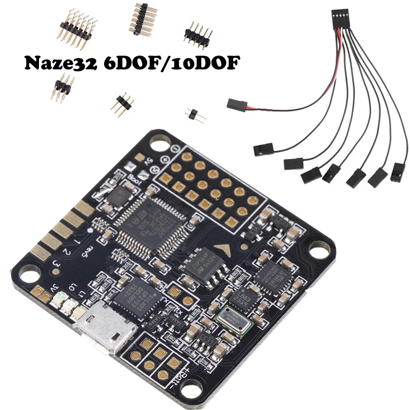 

Naze 32 Naze32 6 DOF 10DOF Full with Mag and Baro Sensor Rev 5 Black Straight Side Pins + Case For Quadcopter