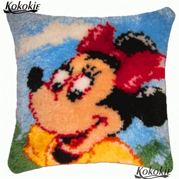 

Diy rug needlework set latch hook rug kits cushion embroidery Handmade cross stitch sets sale adult crafy kits for carpet