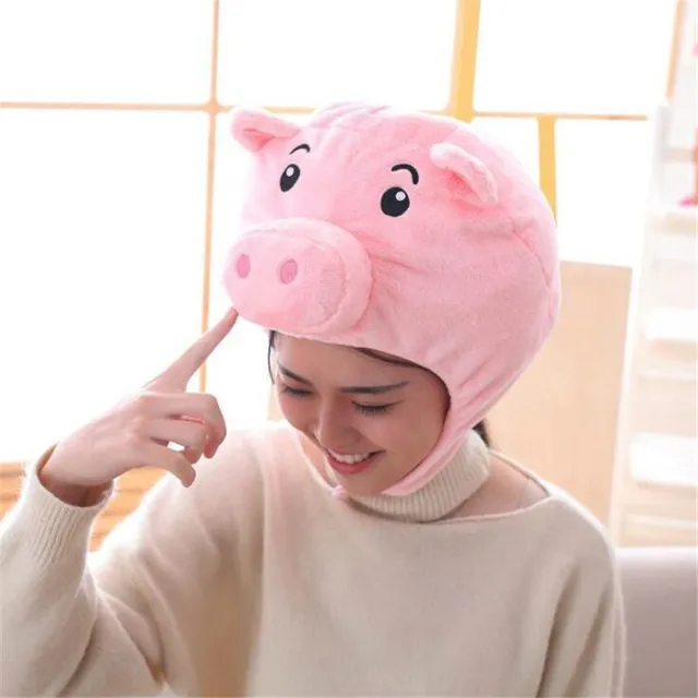 Pink Pig Funny Hat 1