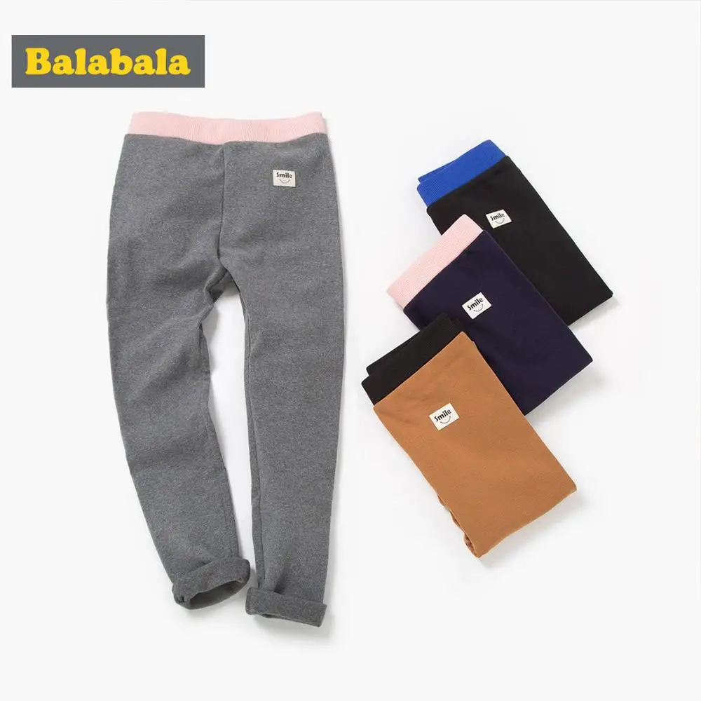 Balabala/модные спортивные штаны для девочек брюки подростков узкие карандашные с