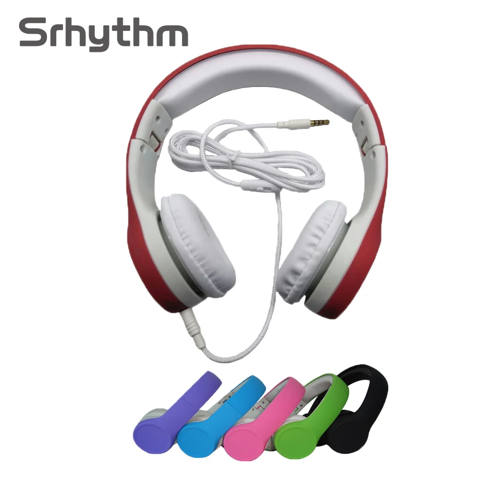 

child Children HeadphonesWire Control Child'ren Headphone Foldable kids Headset Wired Earphone boy girl For children's Red