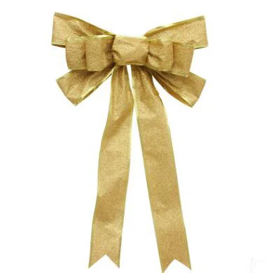 Geinne красный, серебряный, золотой, блестящий, золотой луковый порошок, 33*55 см Рождественская лента, галстук-бабочка, елочные украшения