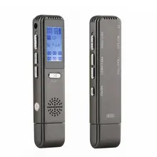 8 ГБ/16 ГБ/32 ГБ диктофон USB Профессиональный диктофон Цифровой Аудио Голос Регистраторы с WAV MP3 DVD плеер серый V25 vandlion