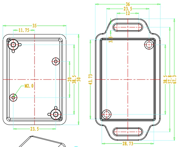 szomk plastic enclosure for electronics project enclosure junction housing electronics box instrument enclosure box (8).jpg