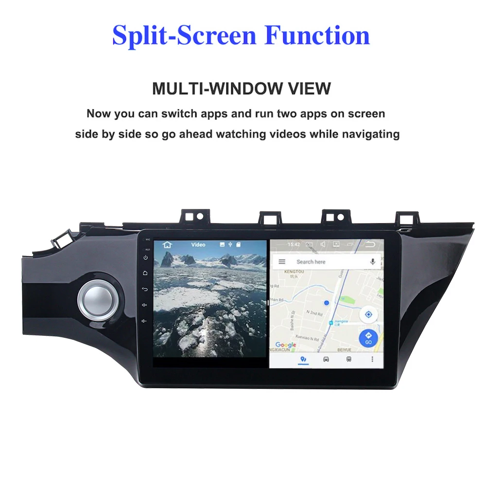 Top 10.2" IPS Android 8.0 1din Car Multimedia for Kia K2 Rio Radio 2017 2018 Built-in GPS Steering Wheel Control Auto Stereo WIFI BT 3